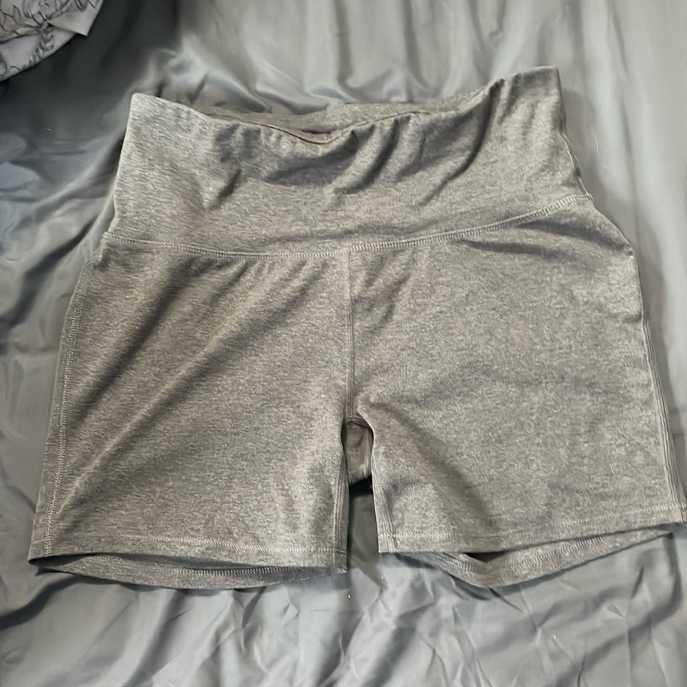 Gray biker shorts